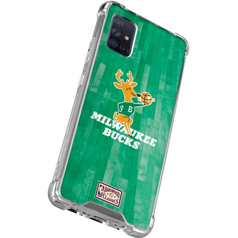 NBA Milwaukee Bucks Hardwood Classics Galaxy A51 5G Clear Case