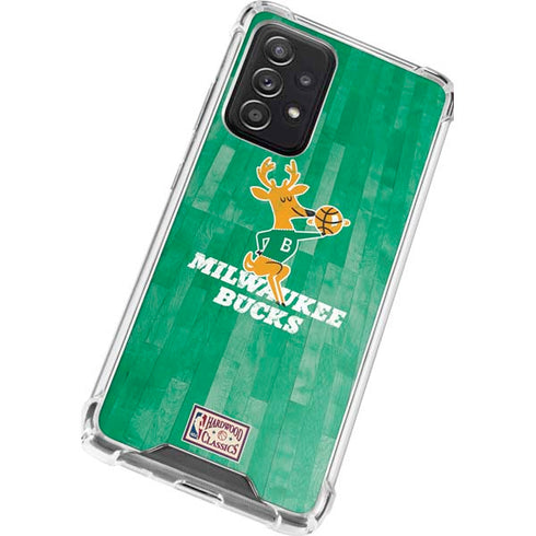 NBA Milwaukee Bucks Hardwood Classics Galaxy A52 5G Clear Case