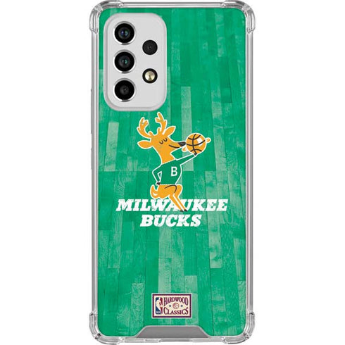NBA Milwaukee Bucks Hardwood Classics Galaxy A53 5G Clear Case