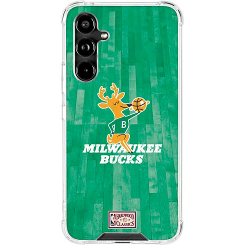 NBA Milwaukee Bucks Hardwood Classics Galaxy A54 5G Clear Case