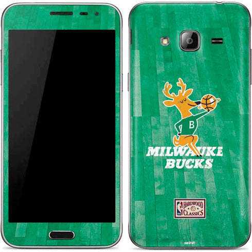 NBA Milwaukee Bucks Hardwood Classics Galaxy J3 Skin