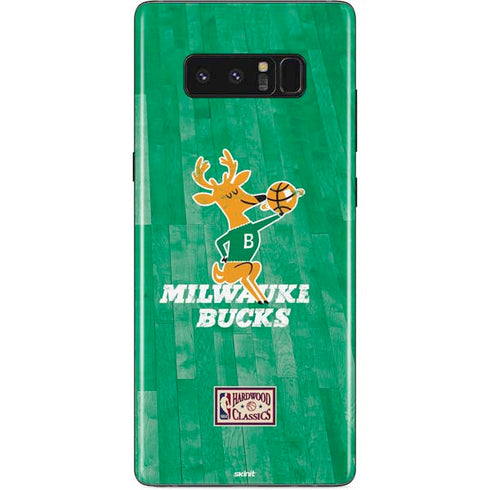NBA Milwaukee Bucks Hardwood Classics Galaxy Note 8 Skin