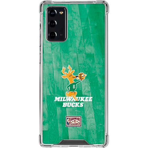 NBA Milwaukee Bucks Hardwood Classics Galaxy Note20 5G Clear Case