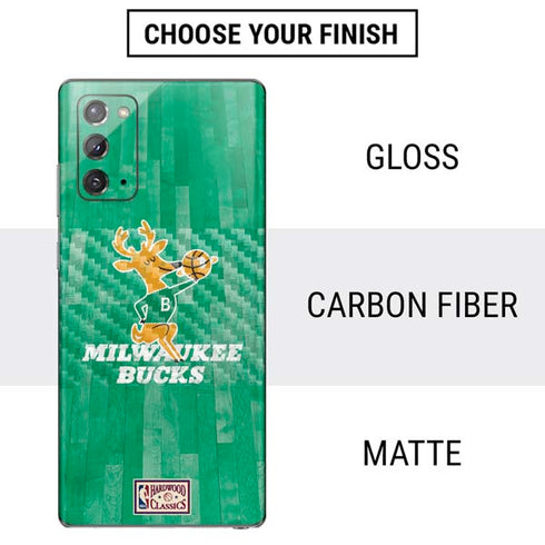 NBA Milwaukee Bucks Hardwood Classics Galaxy Note20 5G Skin