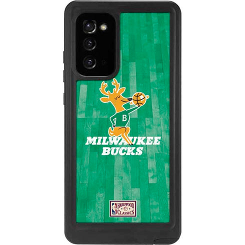 NBA Milwaukee Bucks Hardwood Classics Galaxy Note20 5G Waterproof Case