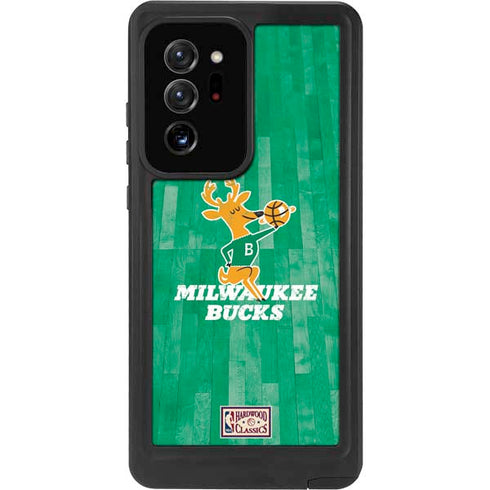 NBA Milwaukee Bucks Hardwood Classics Galaxy Note20 Ultra 5G Waterproof Case