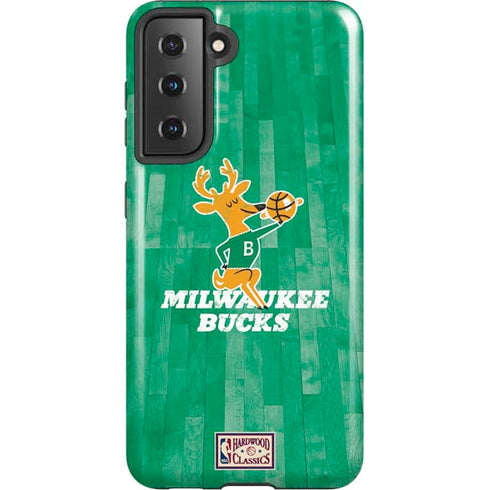 NBA Milwaukee Bucks Hardwood Classics Galaxy S21 5G Pro Case