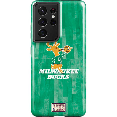 NBA Milwaukee Bucks Hardwood Classics Galaxy S21 Ultra 5G Pro Case