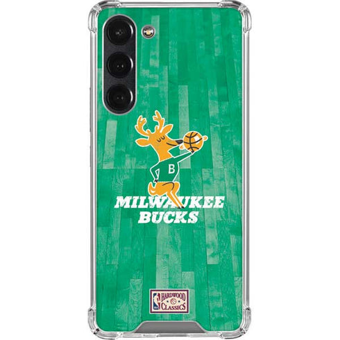 NBA Milwaukee Bucks Hardwood Classics Galaxy S23 Plus Clear Case