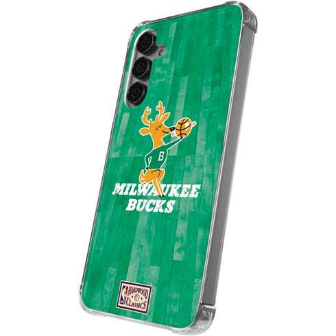 NBA Milwaukee Bucks Hardwood Classics Galaxy S24 Plus Clear Case