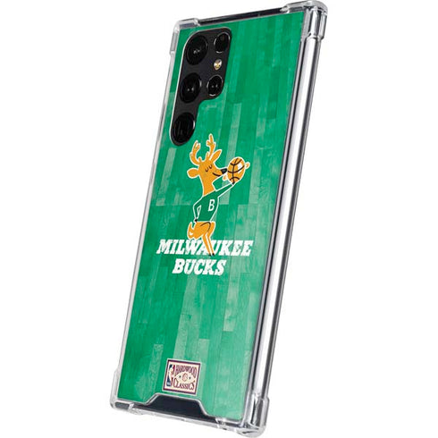 NBA Milwaukee Bucks Hardwood Classics Galaxy S24 Ultra Clear Case