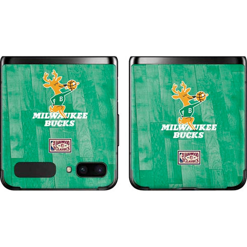 NBA Milwaukee Bucks Hardwood Classics Galaxy Z Flip Skin