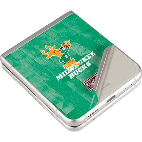 NBA Milwaukee Bucks Hardwood Classics Galaxy Z Flip3 5G Skin