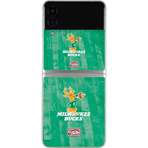 NBA Milwaukee Bucks Hardwood Classics Galaxy Z Flip4 5G Skin