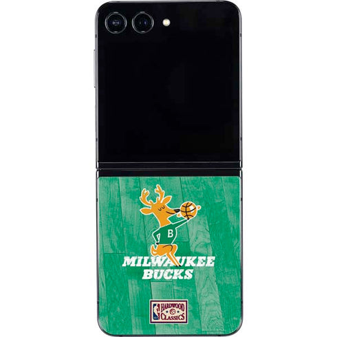 NBA Milwaukee Bucks Hardwood Classics Galaxy Z Flip5 5G Skin