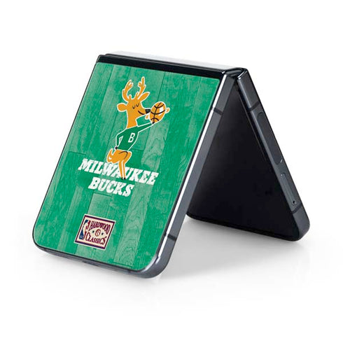 NBA Milwaukee Bucks Hardwood Classics Galaxy Z Flip5 5G Skin