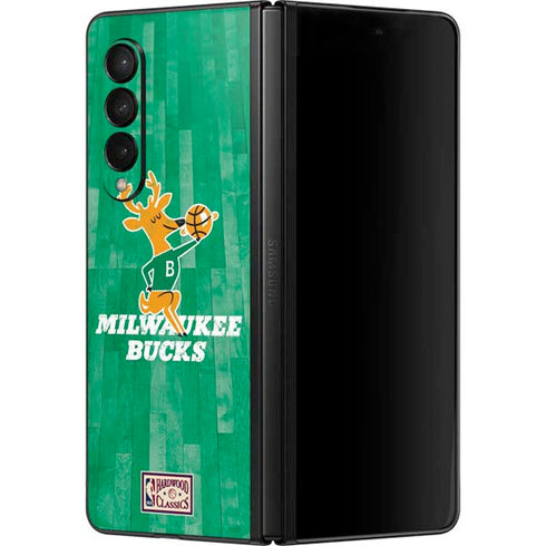 NBA Milwaukee Bucks Hardwood Classics Galaxy Z Fold3 5G Skin
