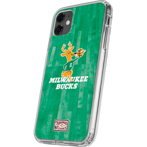 NBA Milwaukee Bucks Hardwood Classics iPhone 11 Clear Case