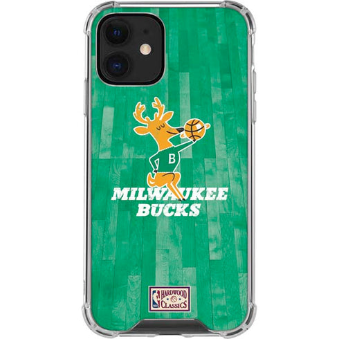 NBA Milwaukee Bucks Hardwood Classics iPhone 12 Mini Clear Case