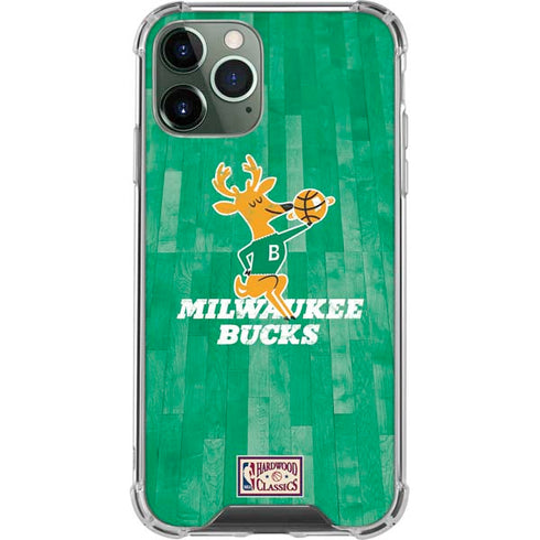 NBA Milwaukee Bucks Hardwood Classics iPhone 12 Pro Clear Case