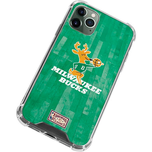 NBA Milwaukee Bucks Hardwood Classics iPhone 12 Pro Clear Case