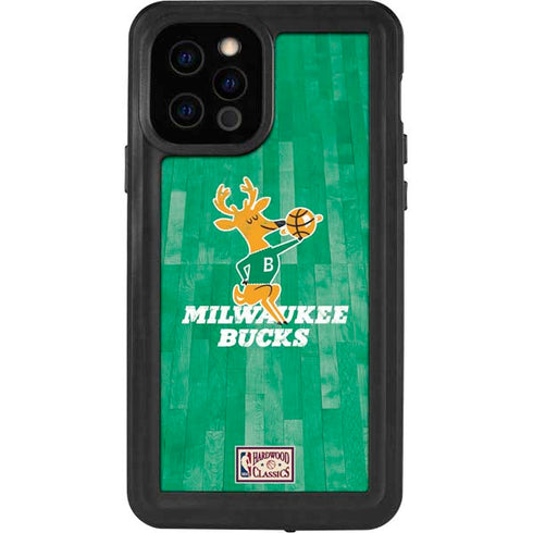 NBA Milwaukee Bucks Hardwood Classics iPhone 12 Pro Waterproof Case
