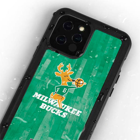NBA Milwaukee Bucks Hardwood Classics iPhone 12 Pro Waterproof Case
