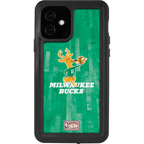 NBA Milwaukee Bucks Hardwood Classics iPhone 12 Waterproof Case