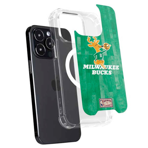 NBA Milwaukee Bucks Hardwood Classics iPhone 13 Pro MagSafe Case