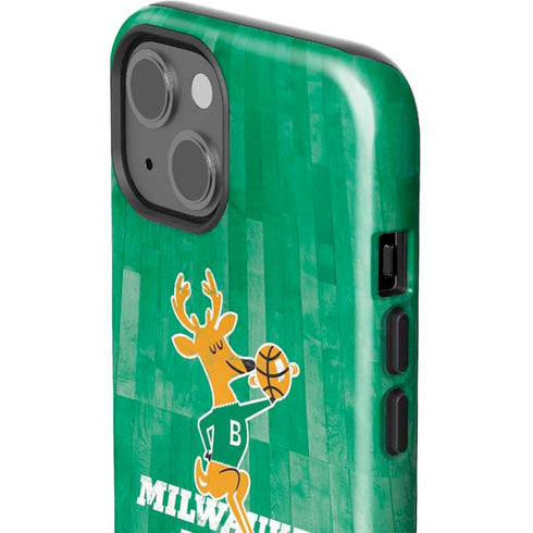 NBA Milwaukee Bucks Hardwood Classics iPhone 15 Impact Case