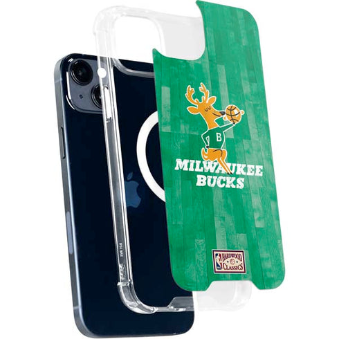 NBA Milwaukee Bucks Hardwood Classics iPhone 15 Plus MagSafe Case