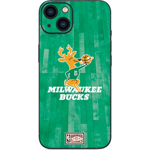 NBA Milwaukee Bucks Hardwood Classics iPhone 15 Plus Skin
