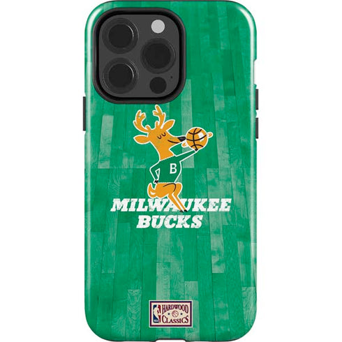 NBA Milwaukee Bucks Hardwood Classics iPhone 15 Pro Impact Case