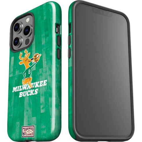 NBA Milwaukee Bucks Hardwood Classics iPhone 15 Pro Impact Case