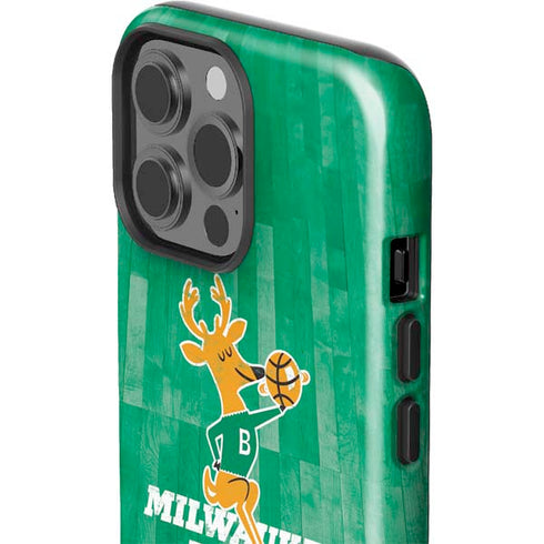 NBA Milwaukee Bucks Hardwood Classics iPhone 15 Pro Max Impact Case