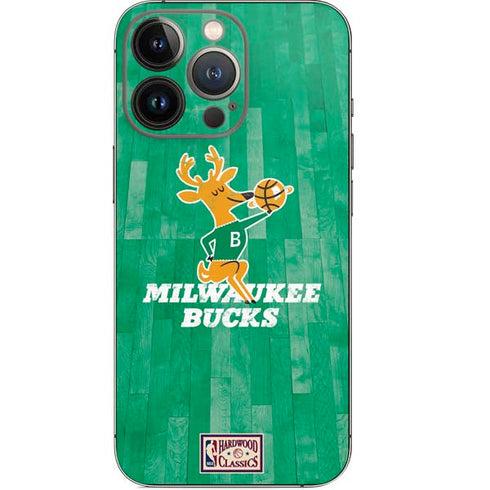 NBA Milwaukee Bucks Hardwood Classics iPhone 14 Pro Skin