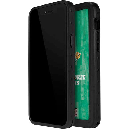 NBA Milwaukee Bucks Hardwood Classics iPhone 15 Plus Waterproof Case