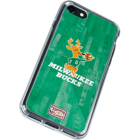 NBA Milwaukee Bucks Hardwood Classics iPhone SE (2nd & 3rd Gen) Clear Case