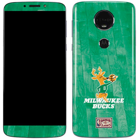 NBA Milwaukee Bucks Hardwood Classics Moto E5 Plus Skin