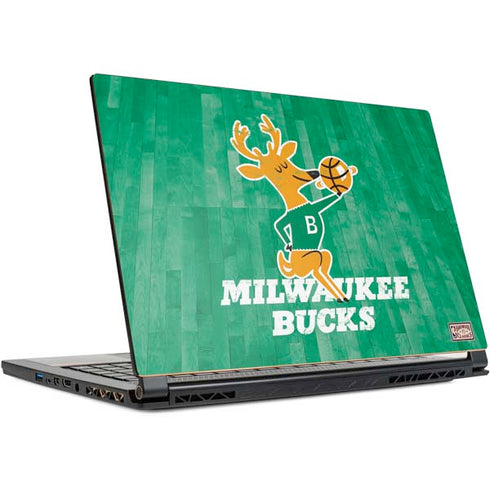 NBA Milwaukee Bucks Hardwood Classics MSI GS65 Stealth Laptop Skin