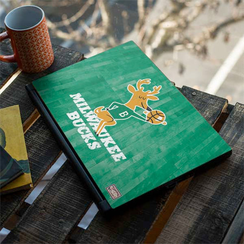 NBA Milwaukee Bucks Hardwood Classics MSI GS65 Stealth Laptop Skin