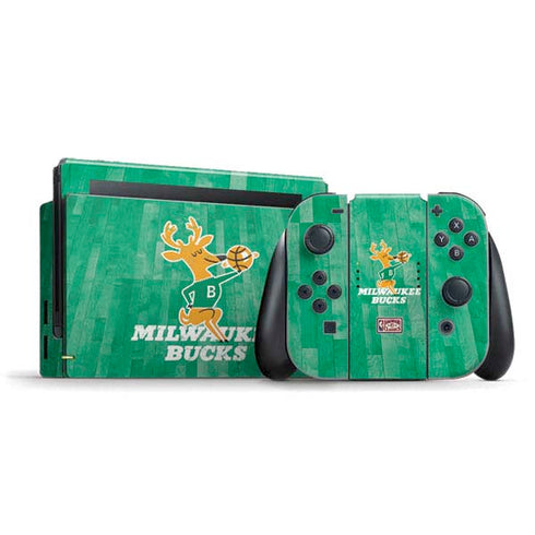 NBA Milwaukee Bucks Hardwood Classics Nintendo Switch Bundle Skin