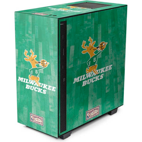 NBA Milwaukee Bucks Hardwood Classics NZXT H510 Compact ATX Mid-Tower Case Skin