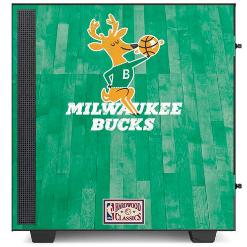 NBA Milwaukee Bucks Hardwood Classics NZXT H510 Compact ATX Mid-Tower Case Skin