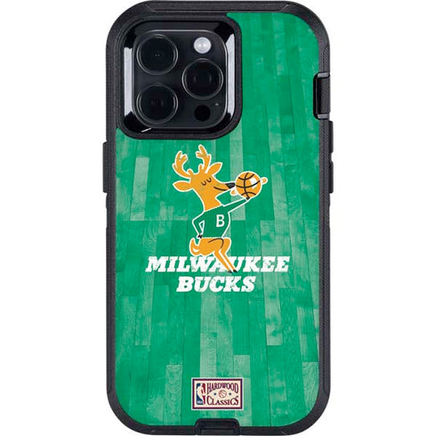 NBA Milwaukee Bucks Hardwood Classics Otterbox Defender iPhone Skin