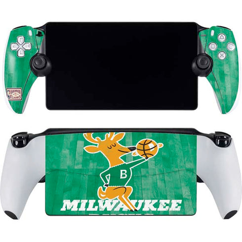 NBA Milwaukee Bucks Hardwood Classics PlayStation Portal Remote Player Skin