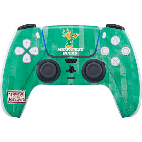 NBA Milwaukee Bucks Hardwood Classics PS5 Controller Skin