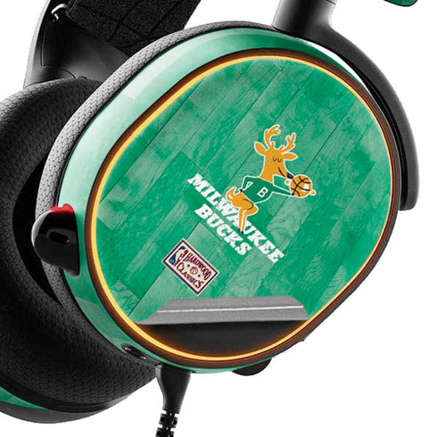 NBA Milwaukee Bucks Hardwood Classics SteelSeries Arctis 3 Skin