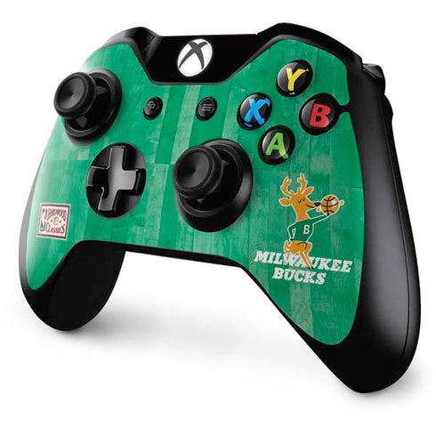 NBA Milwaukee Bucks Hardwood Classics Xbox One Controller Skin