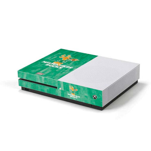 NBA Milwaukee Bucks Hardwood Classics Xbox One S Console Skin